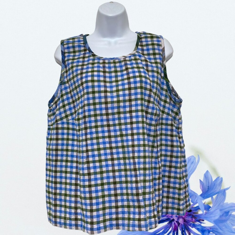 Cabin Creek-Women's 2X-Plus Size Sleeveless Pullover Summer Top Spandex-Cotton